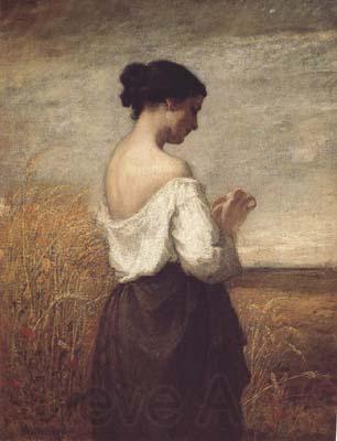 William Morris Hunt Peasant Girl (mk06) Norge oil painting art